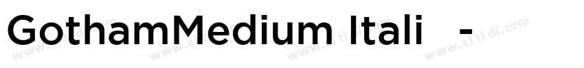 GothamMedium Itali 已字体转换 GothamMedium Itali 已字体转换